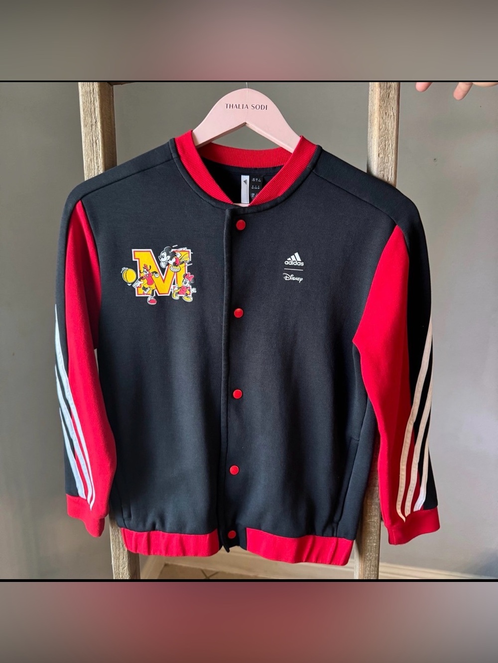 Adidas Disney Mickey Mouse button up track jacket 
Like new condition
Size small